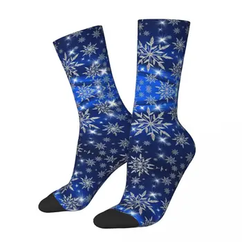 Классические чулки Snowflakes R92, ЛУЧШЕ ВСЕГО КУПИТЬ Компрессионные носки контрастного цвета с юмористическим рисунком