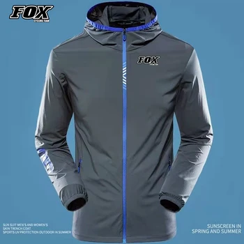 Водонепроницаемая куртка для велоспорта Fox Cycling Team, Непромокаемая ветровка для Mtb велосипеда, Тонкая легкая дышащая куртка для езды на шоссейном велосипеде