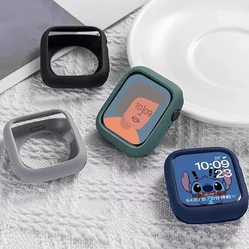 Силиконовый Чехол для Apple Watch Cover 8 7 6 Se 5 8 Ultra 45 мм 42 мм 38 мм Candy Soft Protector Iwatch Series 44 мм 40 мм 41 мм Бампер