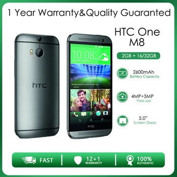 HTC One M8 Восстановленный разблокированный 16 ГБ/32 ГБ 2 ГБ оперативной памяти 4G LTE Четырехъядерная камера заднего вида 4 МП 5,0 