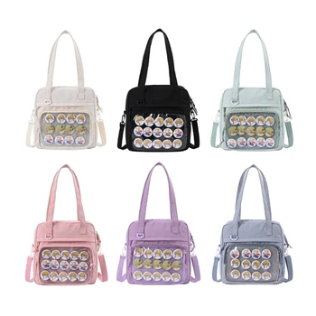 Женская сумка-слинг для девочек, сумка JK, прозрачные сумки через плечо из ПВХ, модная холщовая женская сумка через плечо, сумки JK