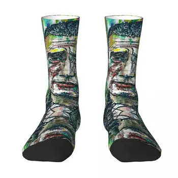 Портрет Юкио Мисимы акварелью и тушью.1 Комплект носков контрастного цвета, эластичные носки Infantry pack, уникальный чулок с юмористическим рисунком.