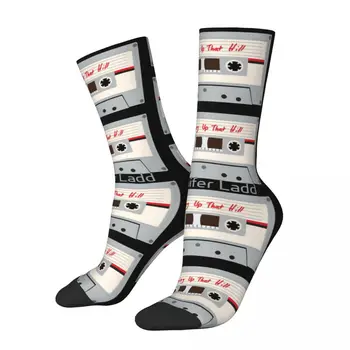 Забавные счастливые мужские компрессионные носки, кассетная лента, ретро-харадзюку, хип-хоп Новинка, бесшовные носки Crew Crazy с подарочным принтом