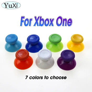 YuXi 2 шт. для контроллера Xbox One, 3D аналоговые джойстики, джойстик, красочный круглый грибной колпачок, сменные аксессуары