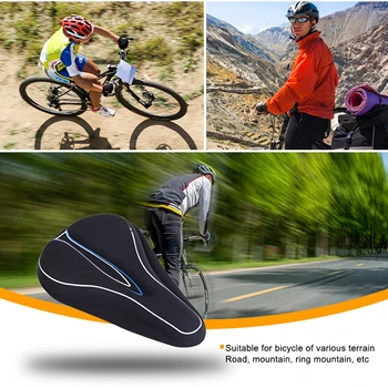Подушка для велосипедного седла, амортизирующая подушка для велосипедного сиденья, снаряжение для верховой езды на горном и шоссейном велосипеде
