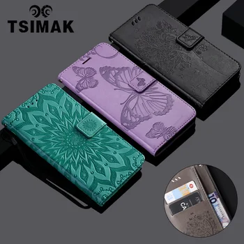 Tsimak Чехол-бумажник Для OPPO A53 A72 A73 A74 A93 A94 4G 5G Флип-кошелек из Искусственной Кожи, чехол Для телефона, Капа
