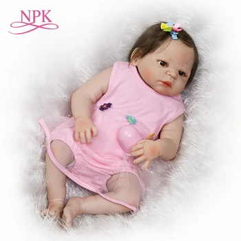 NPK предзаказывает куклу reborn baby doll, Подарки для детей на Рождество, настоящую сенсорную виниловую куклу для девочек