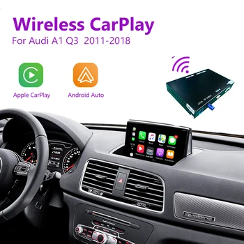 Беспроводной комплект Apple CarPlay для автоматического оформления интерфейса Android для Audi A1 Q3 2011-2018, с функциями AirPlay Mirror Link Car Play