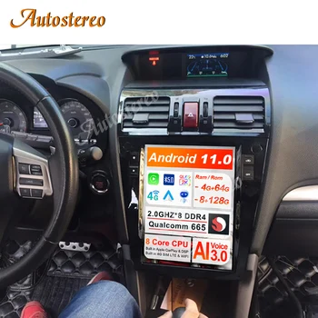 Автомобильный стереоэкран 8G + 128G Android 11 для Subaru Forester 2013-2018 Автомобильный мультимедийный плеер Tesla Style, головное устройство GPS-навигации