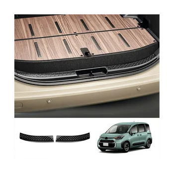 Защитные накладки на дверь багажника автомобиля, накладка на порог, накладка на задний бампер, накладка на Toyota SIENTA 2022 2023, черный