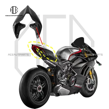 Для Ducati Panigale V4 V4S V4R 2018 + Настоящий Карбоновый Мотоциклетный Хвост Solo Секция Крышки Сиденья Обтекатель Аксессуары Для мотоциклов