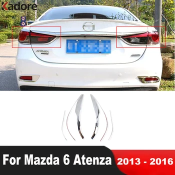 Аксессуары для Mazda 6 Atenza Седан 2013 2014 2015 2016 Хромированная отделка крышки заднего фонаря заднего фонаря автомобиля