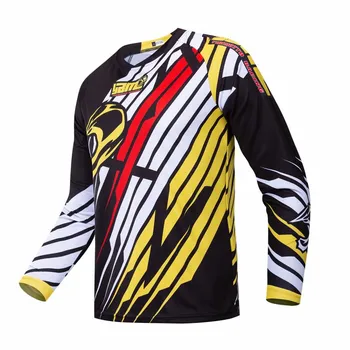 Велосипедная футболка с рукавом из джерси для горных велосипедов, гоночная одежда для скоростного спуска, MTB, майки для мотокросса по бездорожью, горный велосипед с длинным рукавом