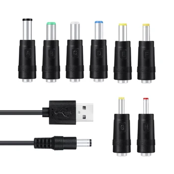 USB Шнур Питания Постоянного Тока Кабель Для Зарядки Адаптер Постоянного Тока Регулируемый Импульсный Источник Питания С 12 Выбираемыми Штекерами Адаптера