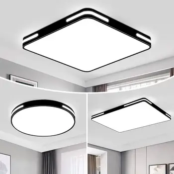 Современный светодиодный потолочный светильник для поверхностного монтажа Гостиная Ванная комната Спальня Кухня Пульт дистанционного управления Украшение для домашнего творчества
