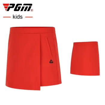 Летняя одежда с короткими юбками для девочек для гольфа PGM, плиссированные юбки с защитой от опорожнения, защита от морщин для тенниса QZ064