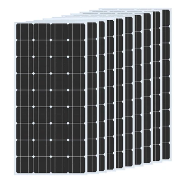 18 В Фотоэлектрическая Жесткая (стеклянная) Солнечная панель 1200 Вт 720 Вт 600 Вт 480 Вт 240 Вт 120 Вт Модуль Солнечных Панелей diy солнечный комплект система зарядное устройство ячейка