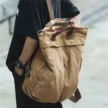 Однотонный рюкзак для ноутбука, холщовый женский рюкзак большой емкости, женская школьная сумка для девочек-подростков, дорожная сумка для девочек