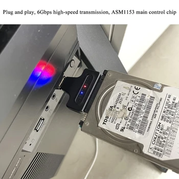 Портативный адаптер к USB 3.0 для 2,5-дюймового SSD/HDD, внешний жесткий диск ASM1153, главное управление, высокоскоростная передача 6 Гбит /с.