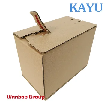 Коробка для упаковки картонной упаковки с самоклеящейся застежкой-молнией нестандартной конструкции, легко герметизируемая, лента не требуется