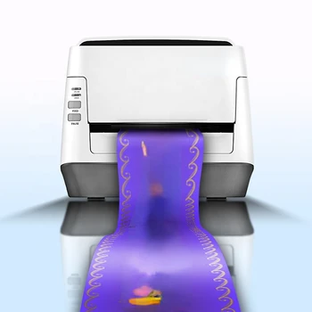 принтер из атласной ленты и тафты для цветочного магазина с использованием цифрового термопринтера из тафты