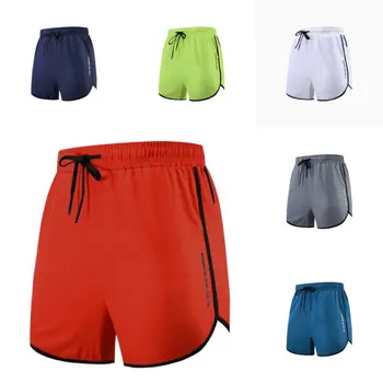 Мужские пляжные короткие штаны, шорты для тренировок, Быстросохнущие плавки для мужчин, разноцветные