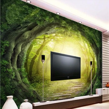пользовательские фотообои beibehang-3d Fantasy Art World roots forest 3d большие обои для спальни для стен 3d обои для домашнего декора