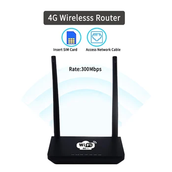 4G Беспроводной Wi-Fi маршрутизатор LTE 300 Мбит /с, мобильная портативная Точка доступа MiFi со слотом для SIM-карты, штепсельная вилка США