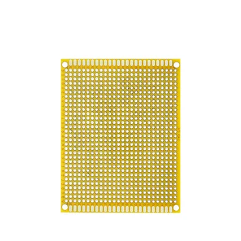1 шт. печатная плата Желтая двусторонняя плата 7 * 9 см PCB DIY Универсальная печатная плата