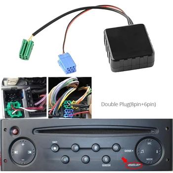 Автомобильный Аудиоадаптер Bluetooth Интерфейс MINI ISO 6Pin & 8Pin для моделей Renault 2005-2011 Стерео CD-Хост
