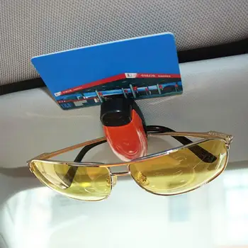 Компактная Автомобильная Подставка для очков ABS Креативный Зажим для Солнцезащитных очков Универсальный Привлекательный 3-Х Цветный Универсальный Зажим для держателя Солнцезащитных очков