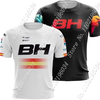 CAMISETA BH Coloma Team 2023 Футболки с 3D принтом Черного цвета, Испания, мужская летняя уличная одежда для бега, повседневная одежда для технических тренировок