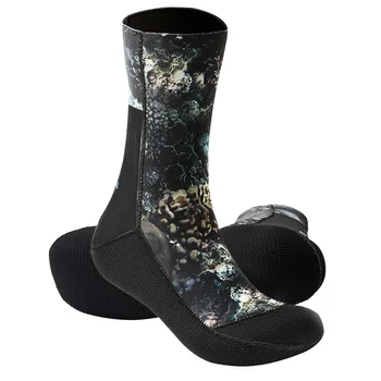 3-5 мм носки для дайвинга коралловые камуфляжные неопреновые противоскользящие пляжные носки теплые водонепроницаемые носки для дайвинга, покрывающие гидрокостюм для мужчин