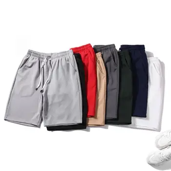 Спортивные шорты Плавки свободного кроя, Эластичный пояс, брюки длиной до колен, мужские шорты для фитнеса