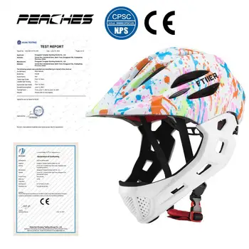 Встроенный полнолицевый шлем 13 цветов, противоударный шлем для катания на коньках, Дышащая защита головы для балансировки велосипеда, скутера, езды на велосипеде