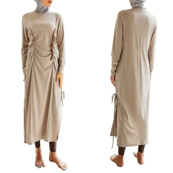 Новейший Женский купальник-хиджаб, буркини из 3шт, скромный купальник, пляжная одежда для купания, Исламские Мусульманские женские костюмы с полным покрытием