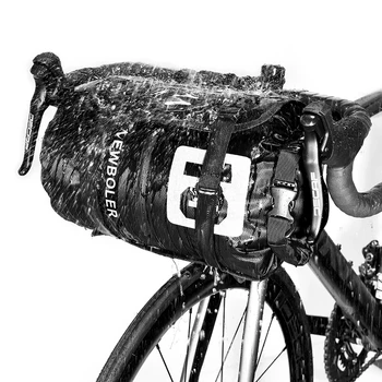 Сумка для передней трубки велосипеда NEWBOLER, водонепроницаемая Сумка для руля велосипеда, Велосипедная Передняя рама, аксессуары для велосипеда