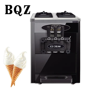 BQZ-F626T Профессиональная Электрическая машина для приготовления мягкого мороженого большой емкости, Итальянская машина для приготовления мороженого 3 вкуса домашнего приготовления