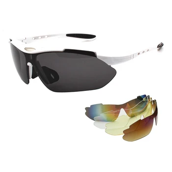 5-линзовые Велосипедные солнцезащитные очки UV400 DH MTB, Спортивные Противоударные Гоночные Велосипедные очки, Уличные ветрозащитные очки для шоссейных горных велосипедов