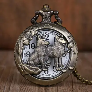 Старинные карманные часы с полым кварцем 