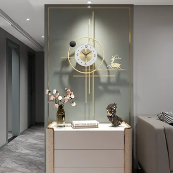 Украшение настенных часов в гостиной Кварцевые Классические Настенные часы с домашним номером Иглы из белого Золота Silent Art Reloj Сравненный Декор комнаты