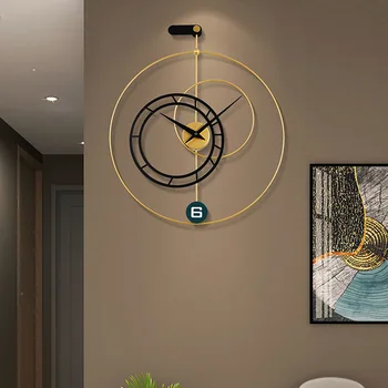Особенности интерьера Наклейка на настенные часы Ретро Винтажные Кухонные Настенные Часы Плакат Relogio Для гостиной MX50WC