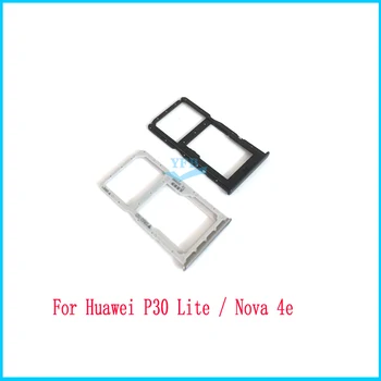 Для Huawei Nova 4e 4 P30 Lite 5 Pro Лоток Для SIM-Карт Слот Держатель Адаптер Micro SD Ремонт Запасные Части