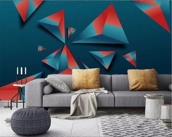 фотообои beibehang на заказ, современная геометрическая роспись обоев, гостиная, ТВ, спальня, 3D-фреска, украшение дома behang