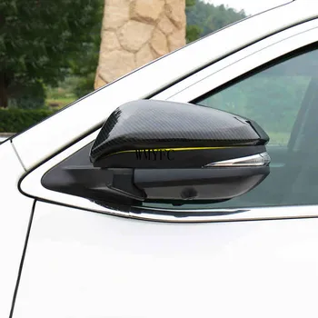 ABS Черный для Toyota Highlander Kluger 2015-2020 Автомобильные Аксессуары Накладка на боковую дверь зеркала заднего вида Наклейка 2шт